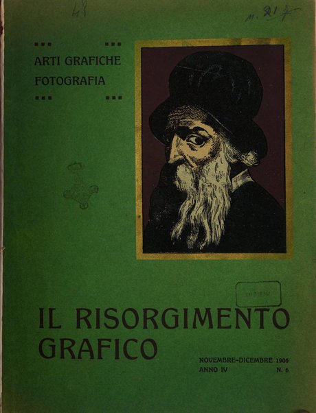 Il risorgimento grafico rivista tecnica mensile di saggi grafici e scritti tecnici