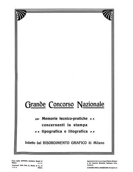 Il risorgimento grafico rivista tecnica mensile di saggi grafici e scritti tecnici