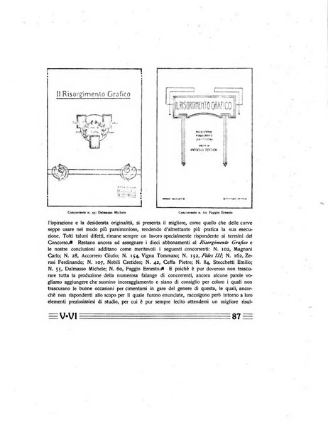 Il risorgimento grafico rivista tecnica mensile di saggi grafici e scritti tecnici