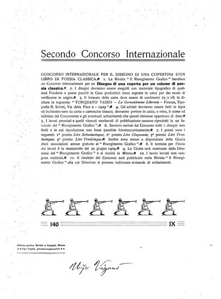 Il risorgimento grafico rivista tecnica mensile di saggi grafici e scritti tecnici