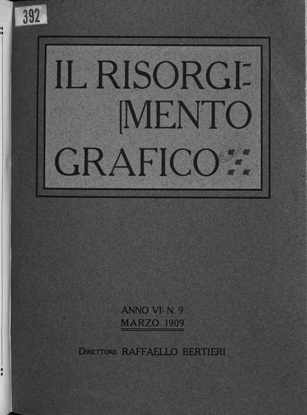 Il risorgimento grafico rivista tecnica mensile di saggi grafici e scritti tecnici