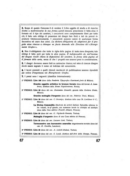 Il risorgimento grafico rivista tecnica mensile di saggi grafici e scritti tecnici