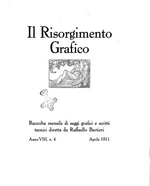 Il risorgimento grafico rivista tecnica mensile di saggi grafici e scritti tecnici