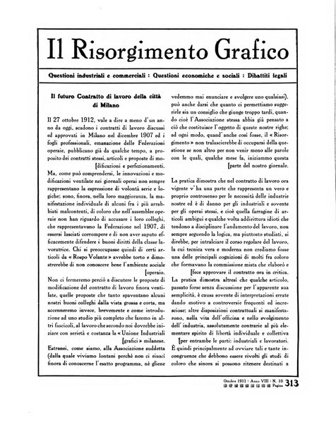 Il risorgimento grafico rivista tecnica mensile di saggi grafici e scritti tecnici