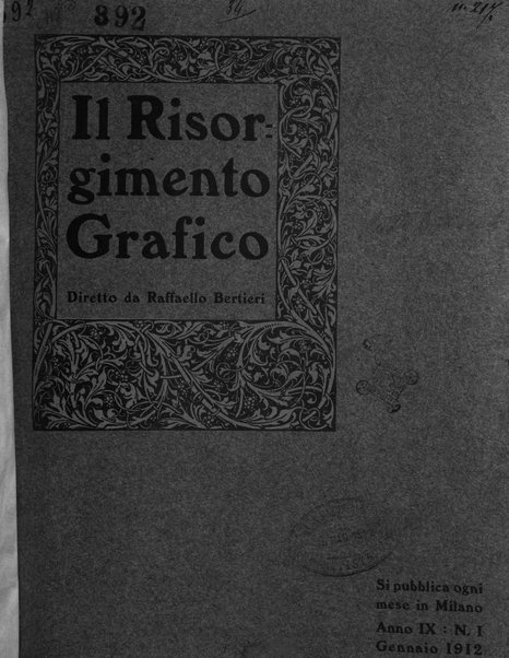 Il risorgimento grafico rivista tecnica mensile di saggi grafici e scritti tecnici