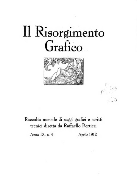 Il risorgimento grafico rivista tecnica mensile di saggi grafici e scritti tecnici