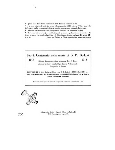 Il risorgimento grafico rivista tecnica mensile di saggi grafici e scritti tecnici