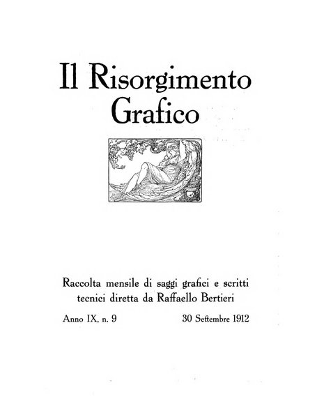 Il risorgimento grafico rivista tecnica mensile di saggi grafici e scritti tecnici