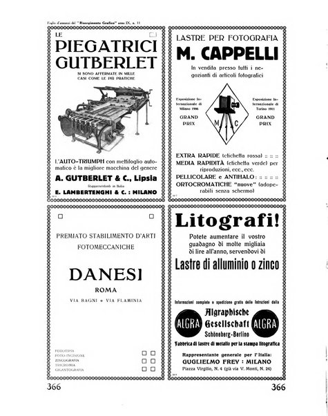 Il risorgimento grafico rivista tecnica mensile di saggi grafici e scritti tecnici