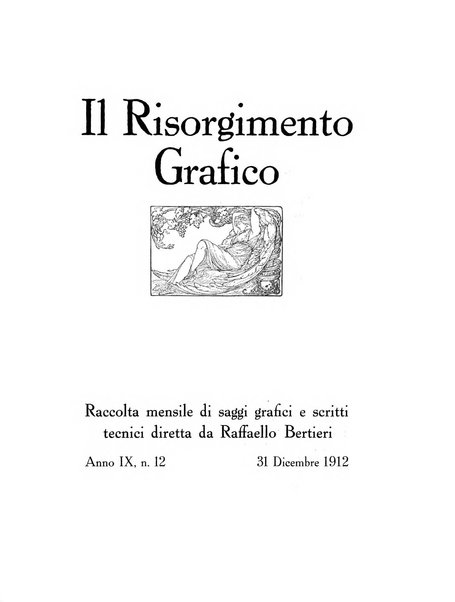 Il risorgimento grafico rivista tecnica mensile di saggi grafici e scritti tecnici