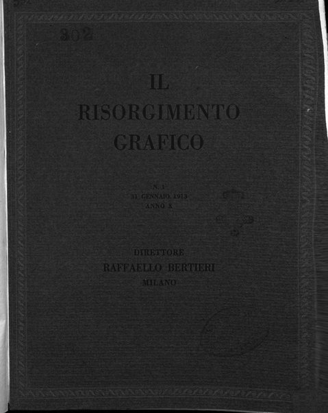 Il risorgimento grafico rivista tecnica mensile di saggi grafici e scritti tecnici