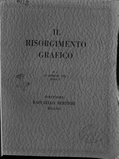 Il risorgimento grafico rivista tecnica mensile di saggi grafici e scritti tecnici