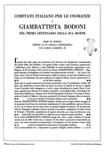 Il risorgimento grafico rivista tecnica mensile di saggi grafici e scritti tecnici