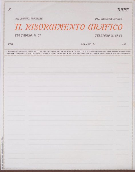 Il risorgimento grafico rivista tecnica mensile di saggi grafici e scritti tecnici