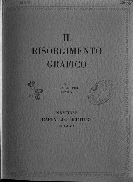 Il risorgimento grafico rivista tecnica mensile di saggi grafici e scritti tecnici