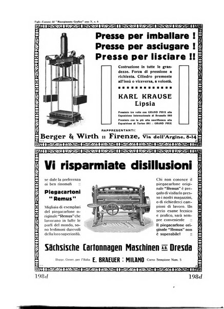 Il risorgimento grafico rivista tecnica mensile di saggi grafici e scritti tecnici