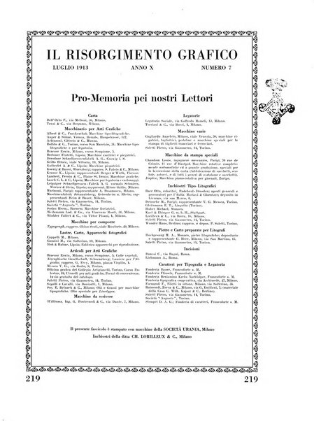 Il risorgimento grafico rivista tecnica mensile di saggi grafici e scritti tecnici