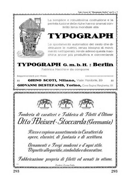 Il risorgimento grafico rivista tecnica mensile di saggi grafici e scritti tecnici