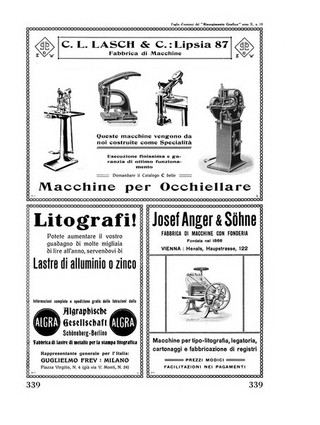 Il risorgimento grafico rivista tecnica mensile di saggi grafici e scritti tecnici