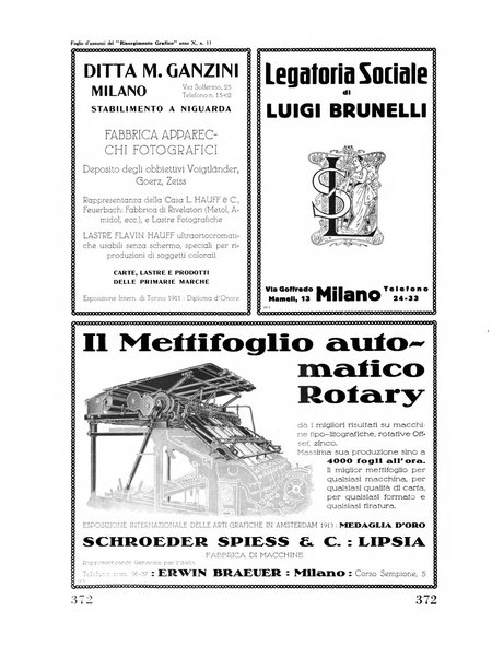 Il risorgimento grafico rivista tecnica mensile di saggi grafici e scritti tecnici