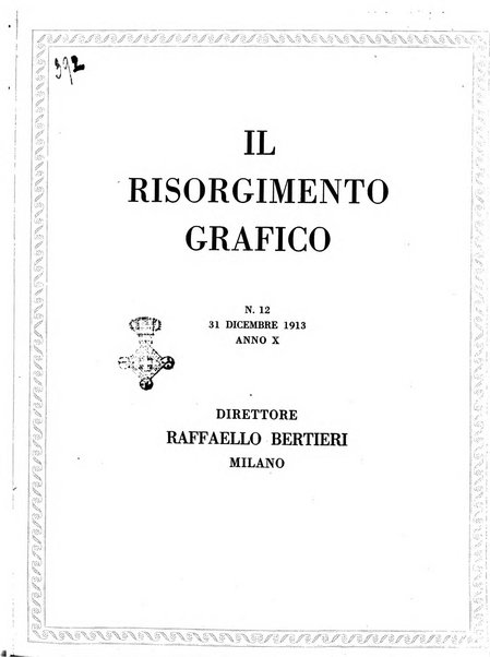 Il risorgimento grafico rivista tecnica mensile di saggi grafici e scritti tecnici