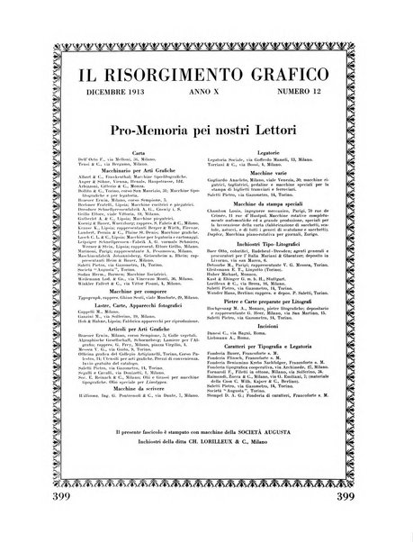 Il risorgimento grafico rivista tecnica mensile di saggi grafici e scritti tecnici