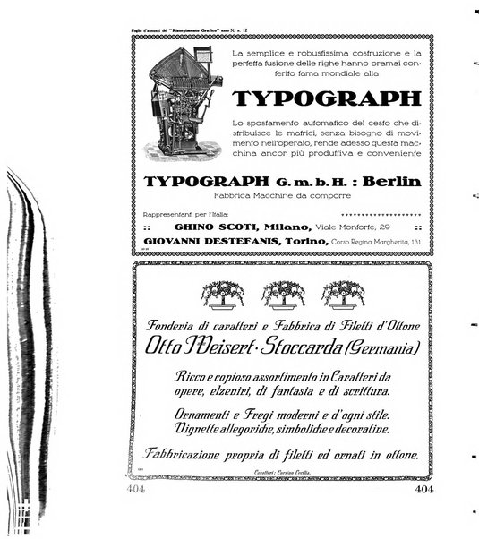 Il risorgimento grafico rivista tecnica mensile di saggi grafici e scritti tecnici