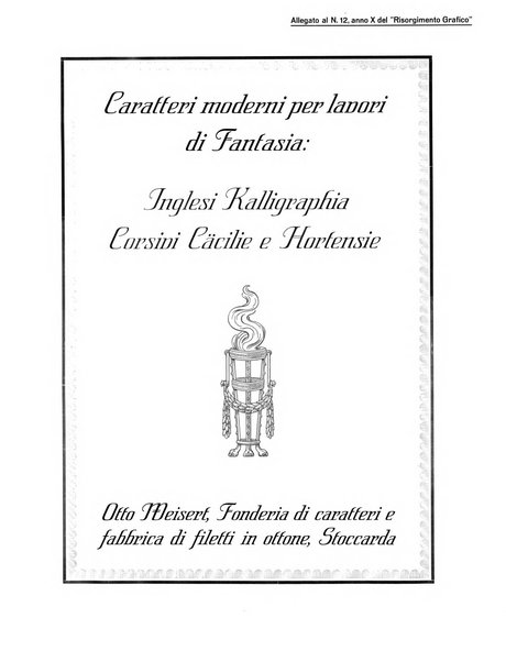 Il risorgimento grafico rivista tecnica mensile di saggi grafici e scritti tecnici