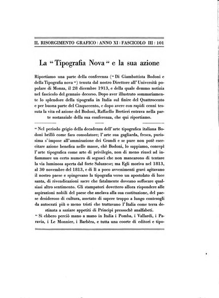 Il risorgimento grafico rivista tecnica mensile di saggi grafici e scritti tecnici