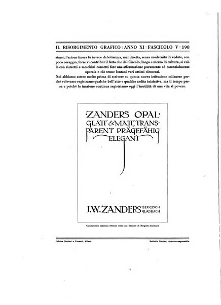 Il risorgimento grafico rivista tecnica mensile di saggi grafici e scritti tecnici