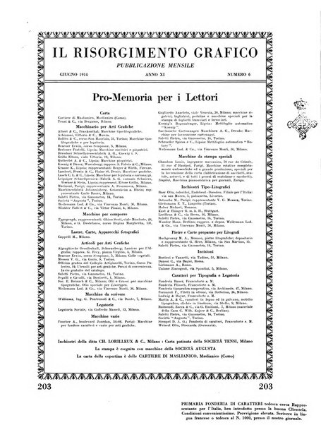 Il risorgimento grafico rivista tecnica mensile di saggi grafici e scritti tecnici