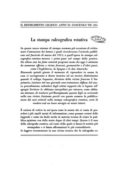 Il risorgimento grafico rivista tecnica mensile di saggi grafici e scritti tecnici