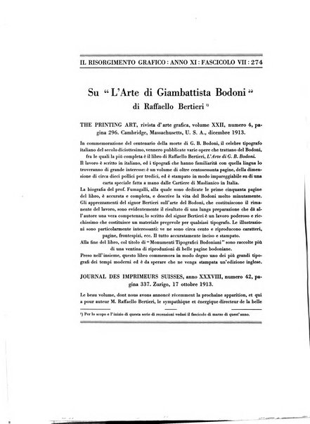 Il risorgimento grafico rivista tecnica mensile di saggi grafici e scritti tecnici