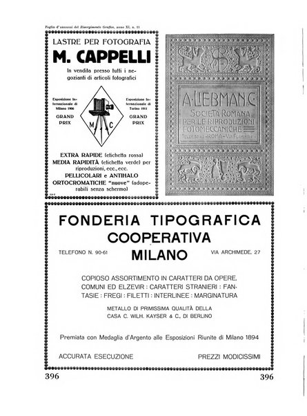 Il risorgimento grafico rivista tecnica mensile di saggi grafici e scritti tecnici