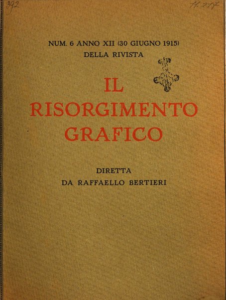 Il risorgimento grafico rivista tecnica mensile di saggi grafici e scritti tecnici