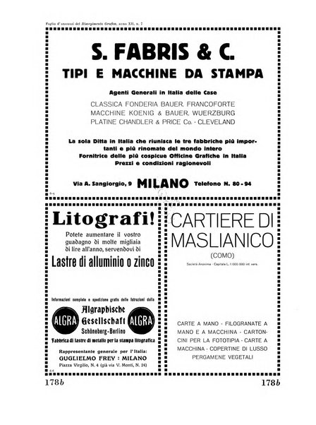 Il risorgimento grafico rivista tecnica mensile di saggi grafici e scritti tecnici