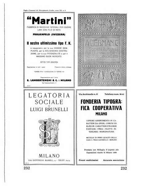 Il risorgimento grafico rivista tecnica mensile di saggi grafici e scritti tecnici