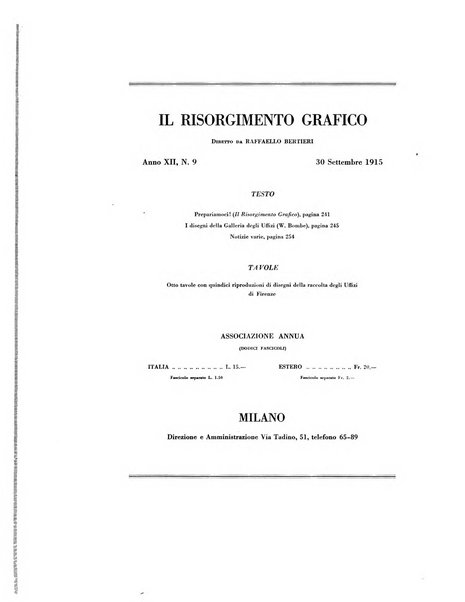 Il risorgimento grafico rivista tecnica mensile di saggi grafici e scritti tecnici