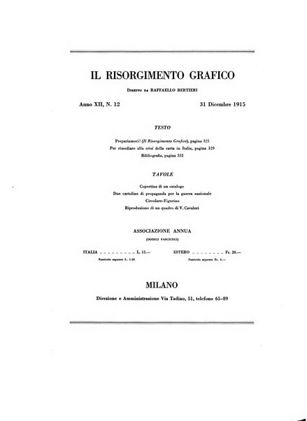 Il risorgimento grafico rivista tecnica mensile di saggi grafici e scritti tecnici