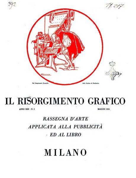 Il risorgimento grafico rivista tecnica mensile di saggi grafici e scritti tecnici