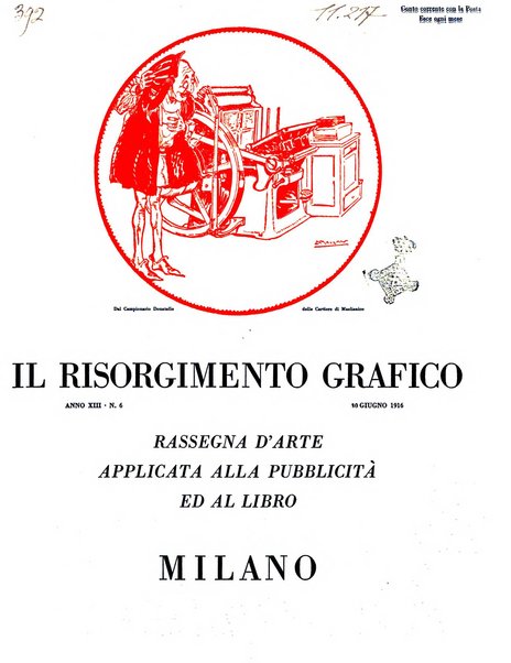 Il risorgimento grafico rivista tecnica mensile di saggi grafici e scritti tecnici