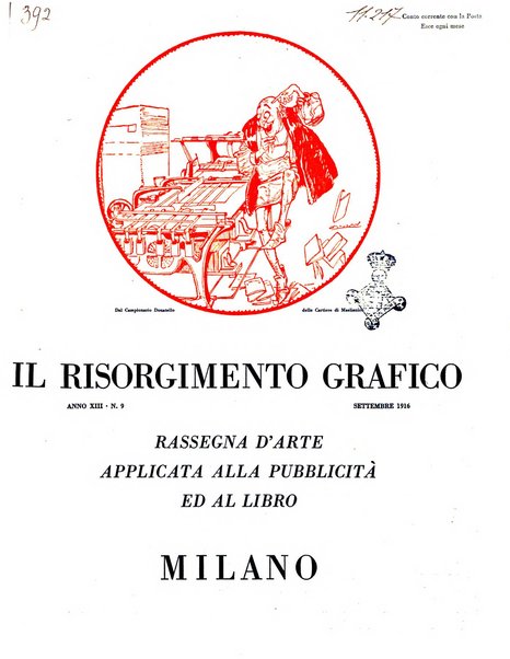 Il risorgimento grafico rivista tecnica mensile di saggi grafici e scritti tecnici