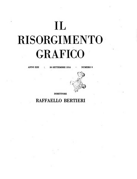 Il risorgimento grafico rivista tecnica mensile di saggi grafici e scritti tecnici