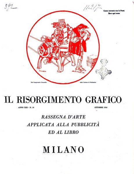 Il risorgimento grafico rivista tecnica mensile di saggi grafici e scritti tecnici