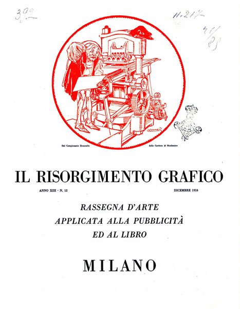 Il risorgimento grafico rivista tecnica mensile di saggi grafici e scritti tecnici