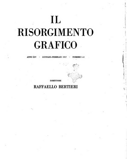 Il risorgimento grafico rivista tecnica mensile di saggi grafici e scritti tecnici