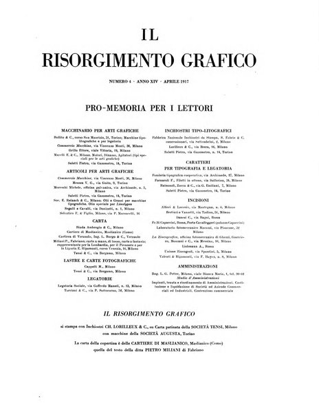 Il risorgimento grafico rivista tecnica mensile di saggi grafici e scritti tecnici