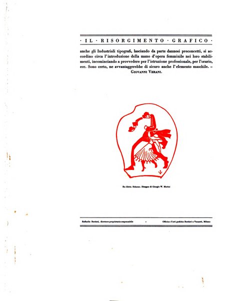 Il risorgimento grafico rivista tecnica mensile di saggi grafici e scritti tecnici