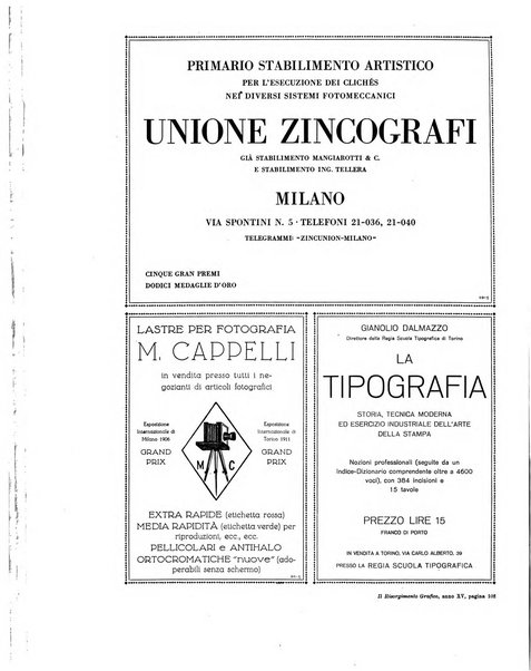 Il risorgimento grafico rivista tecnica mensile di saggi grafici e scritti tecnici