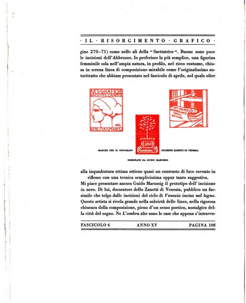 Il risorgimento grafico rivista tecnica mensile di saggi grafici e scritti tecnici